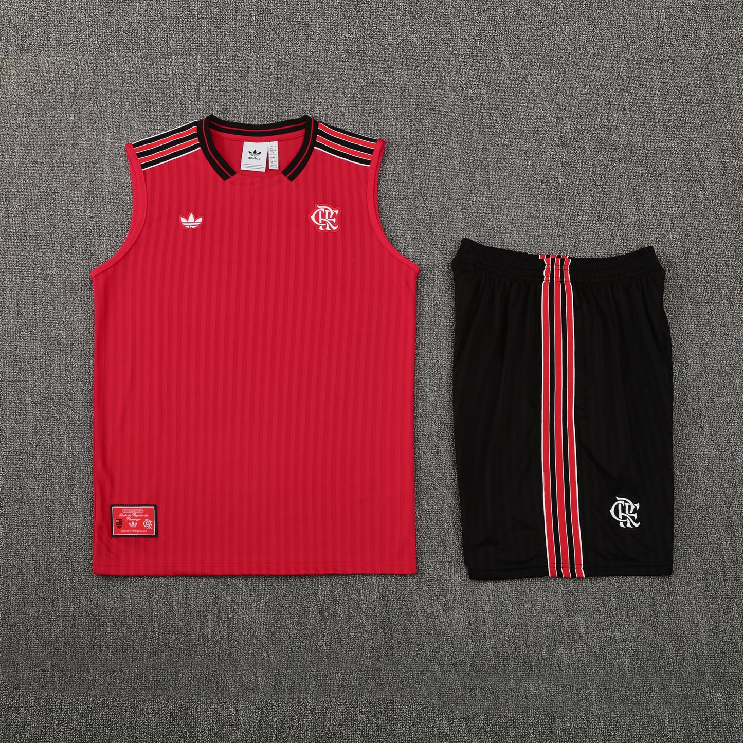 Flamengo Vest Set-Red and Black