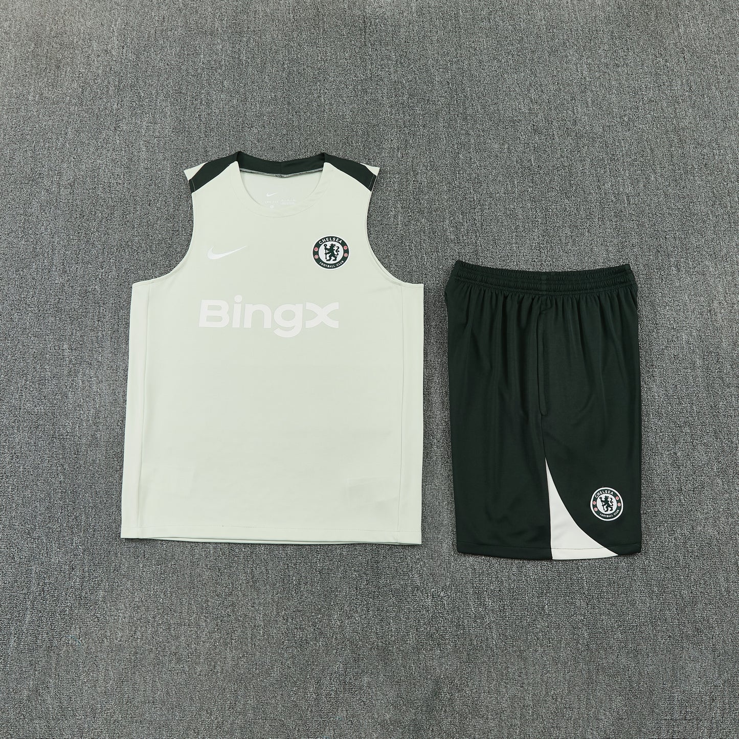 Chelsea Vest Set-Light Green and Black