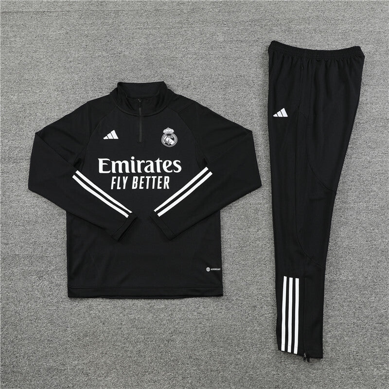 Real Madrid Tracksuit-Black