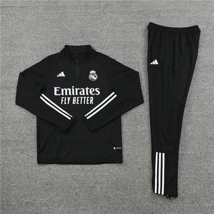 Real Madrid Tracksuit-Black