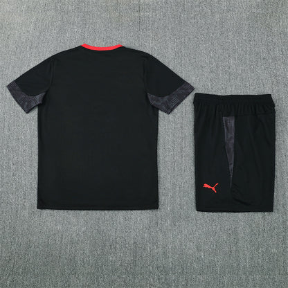 AC Milan Shorts Set-Black and Red