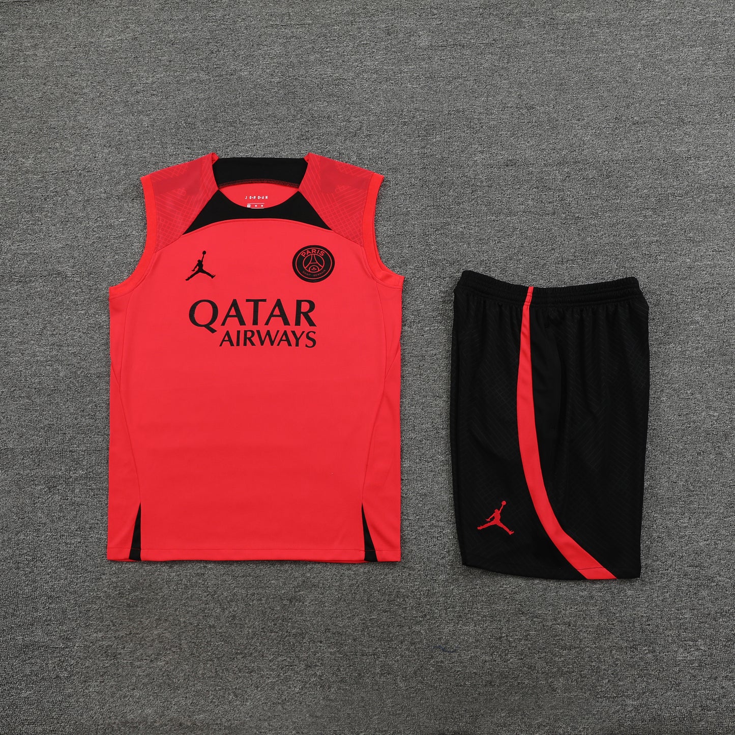 PSG Vest Set-Red and Black