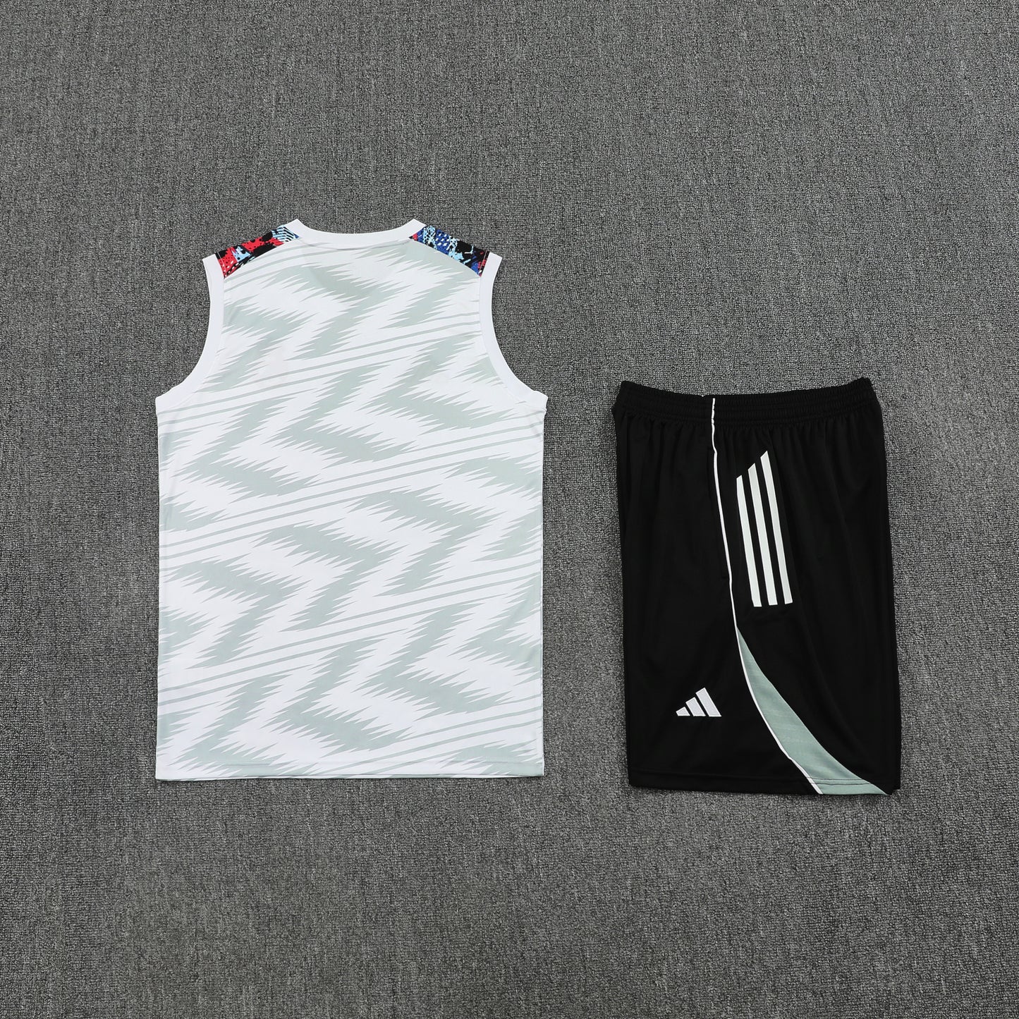 Real Madrid Vest Set-White and Black