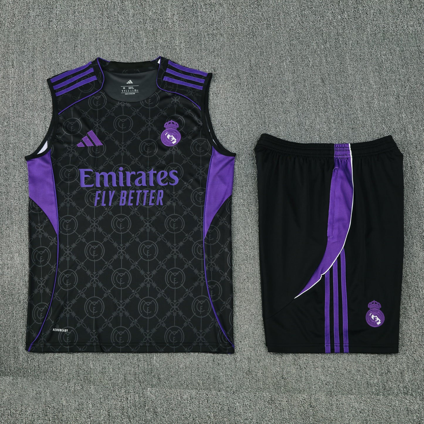 Real Madrid Vest Set-Black and Purple