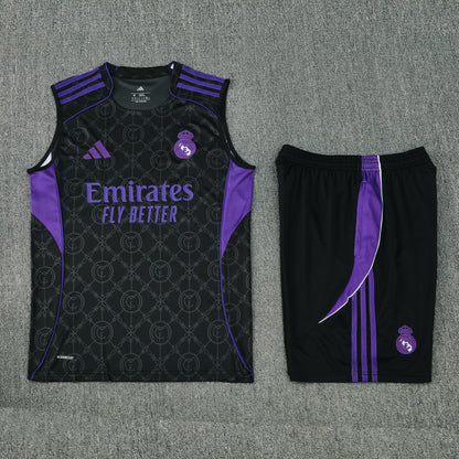 Real Madrid Vest Set-Black and Purple