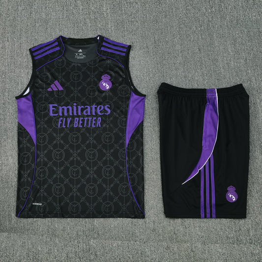 Real Madrid Vest Set-Black and Purple