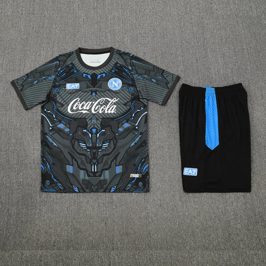 Napoli Shorts Set-Grey and Black
