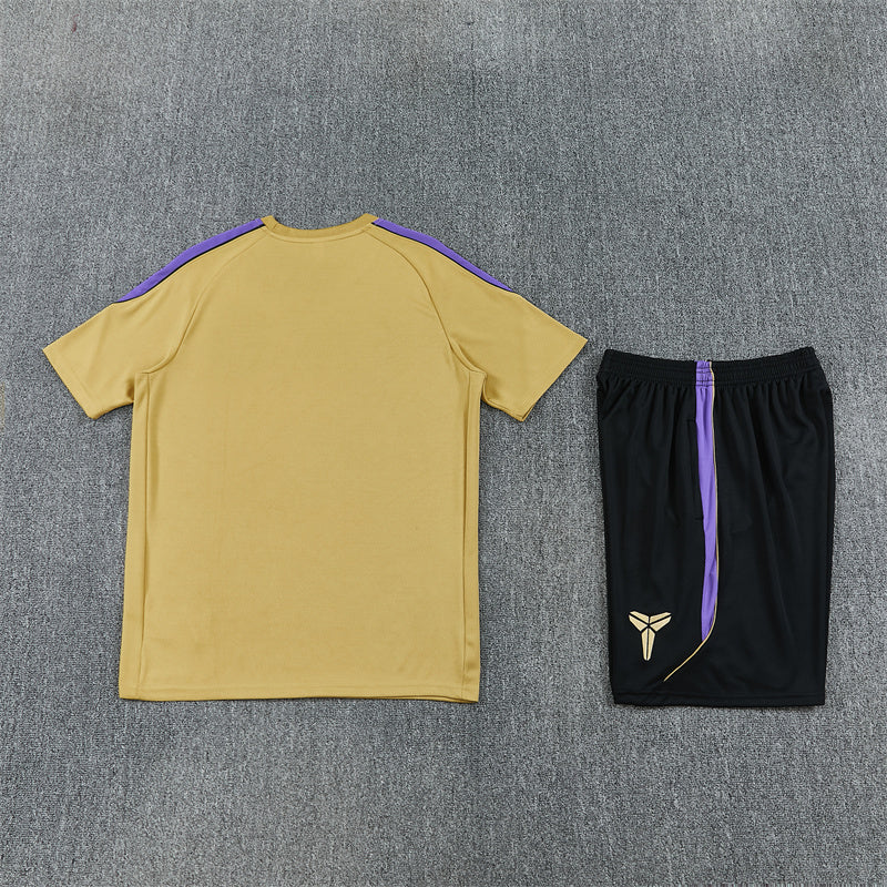 Barcelona x Kobe Bryant Shorts Set-Golden and Black