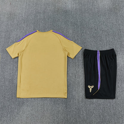 Barcelona x Kobe Bryant Shorts Set-Golden and Black