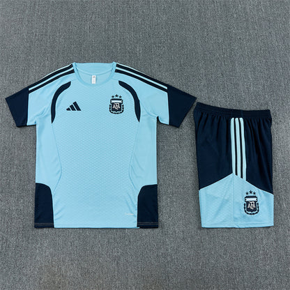 Argentina Shorts Set-Blue and Navy Blue