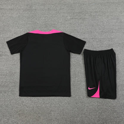 Chelsea Shorts Set-Black and Pink