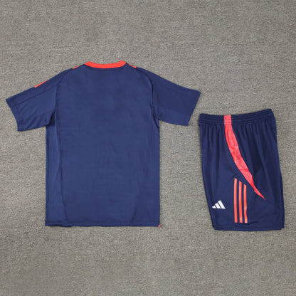 Manchester United Shorts Set-Navy Blue and Red