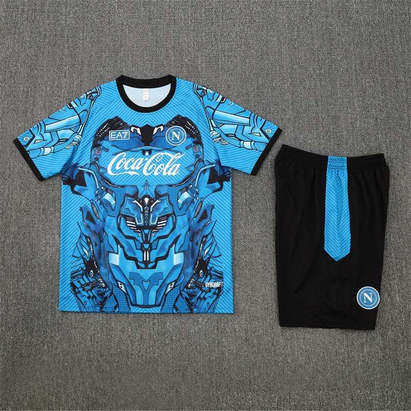 Napoli Shorts Set-Blue and Black