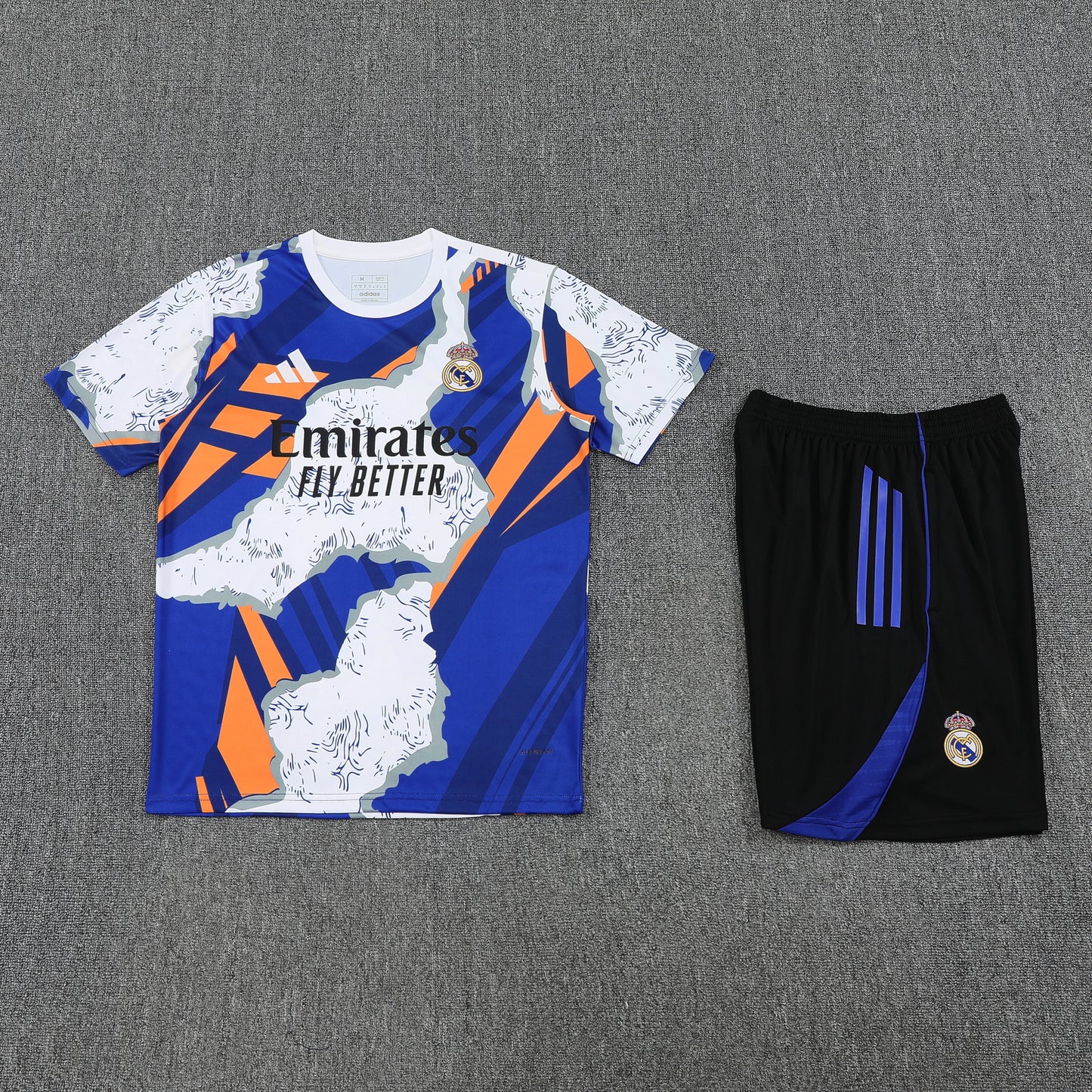 Real Madrid Shorts Set-White, Blue and Black