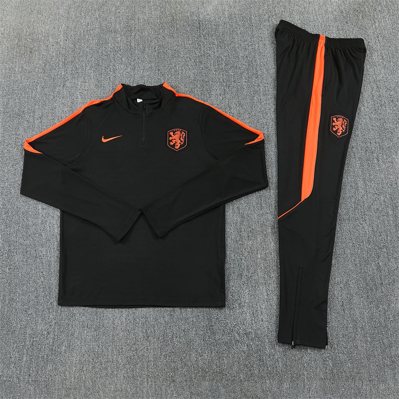 Netherlands Tracksuit-Black