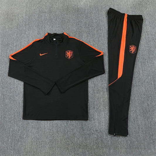 Netherlands Tracksuit-Black