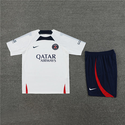 PSG Shorts Set-White and Navy Blue