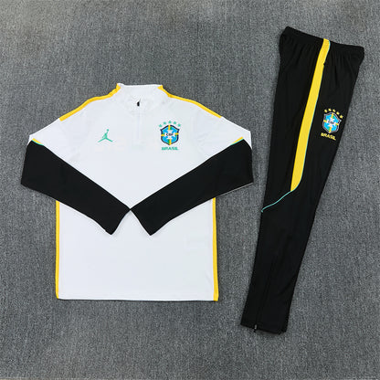 Brazil Tracksuit-White and Black