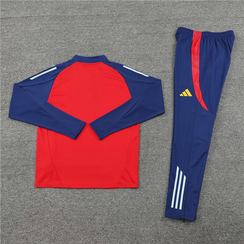 Spain Tracksuit-Red and Dark Blue