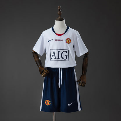 M-U 08/09 Away (UEFA Champions League) Retro Kids Kit