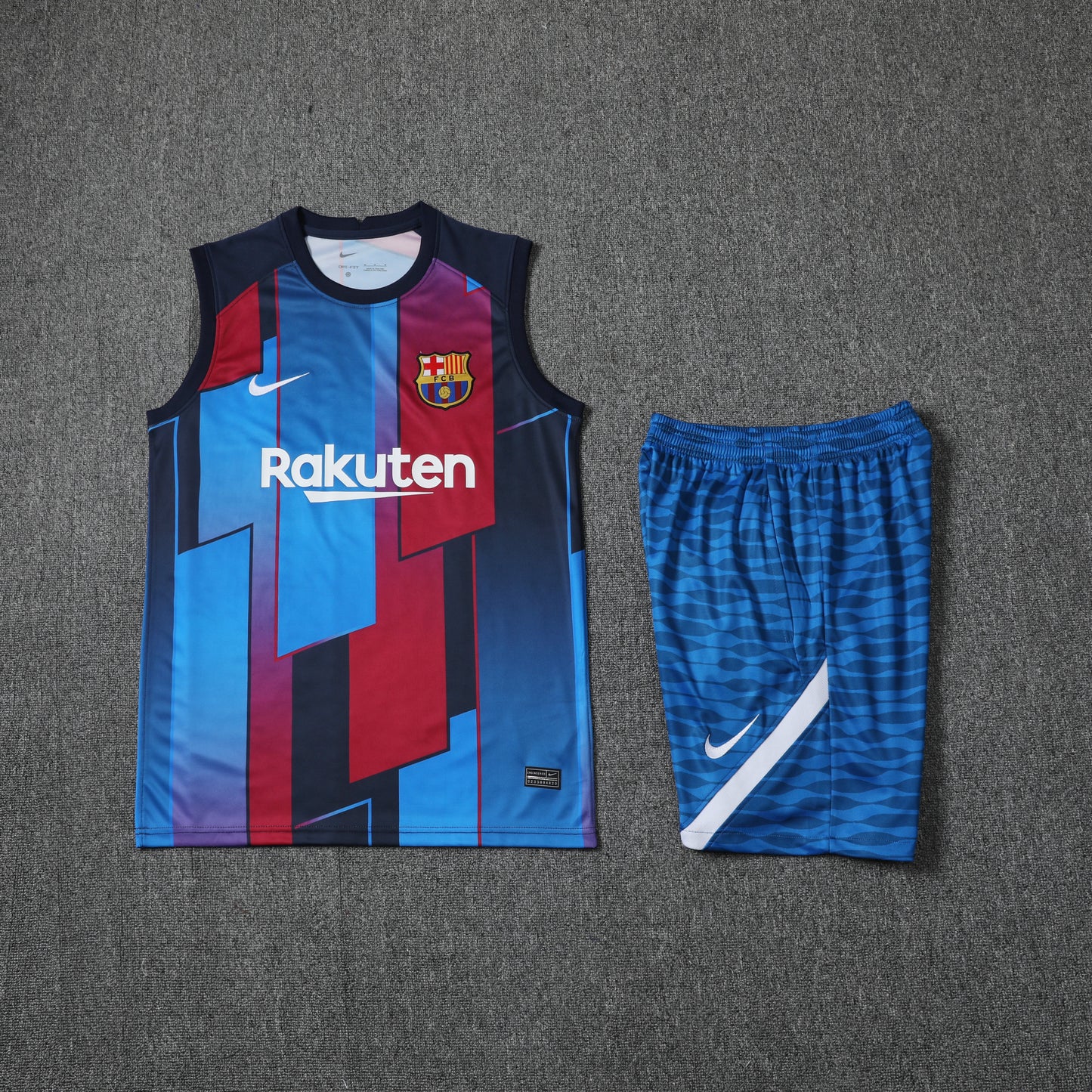 Barcelona Vest Set-Red and Blue