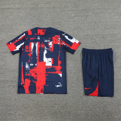 PSG Shorts Set-Red and Navy Blue