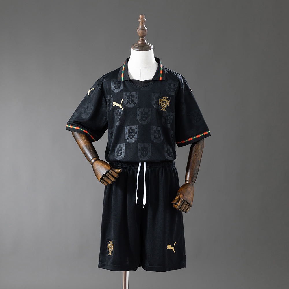 Portugal 2026 Black Kids Kit