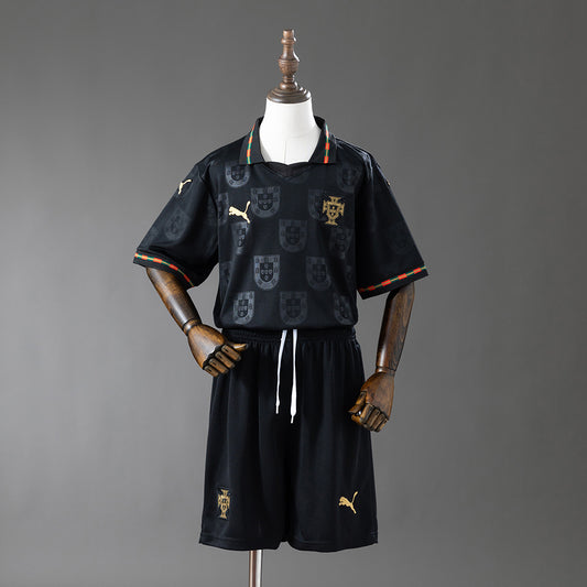 Portugal 2026 Black Kids Kit
