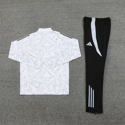 Real Madrid Tracksuit-White and Black