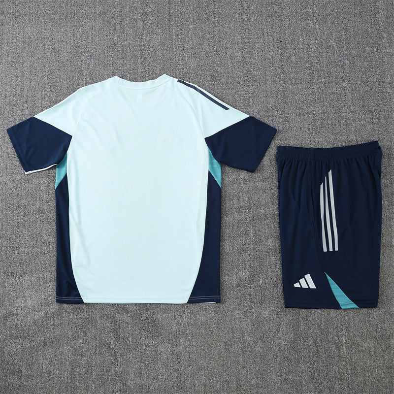 Arsenal Shorts Set-White and Navy Blue