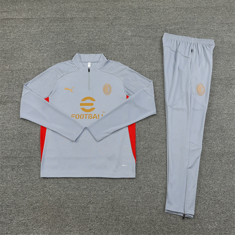AC Milan Tracksuit-Grey