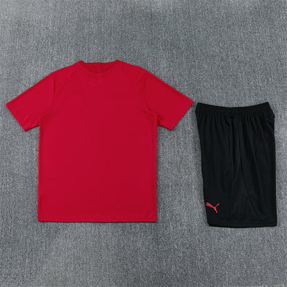Ac Milan Shorts Set-Red and Black
