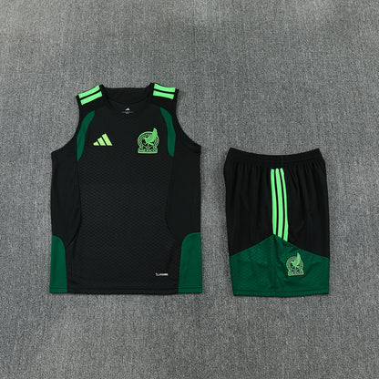 Mexico Vest Set-Black and Dark Green