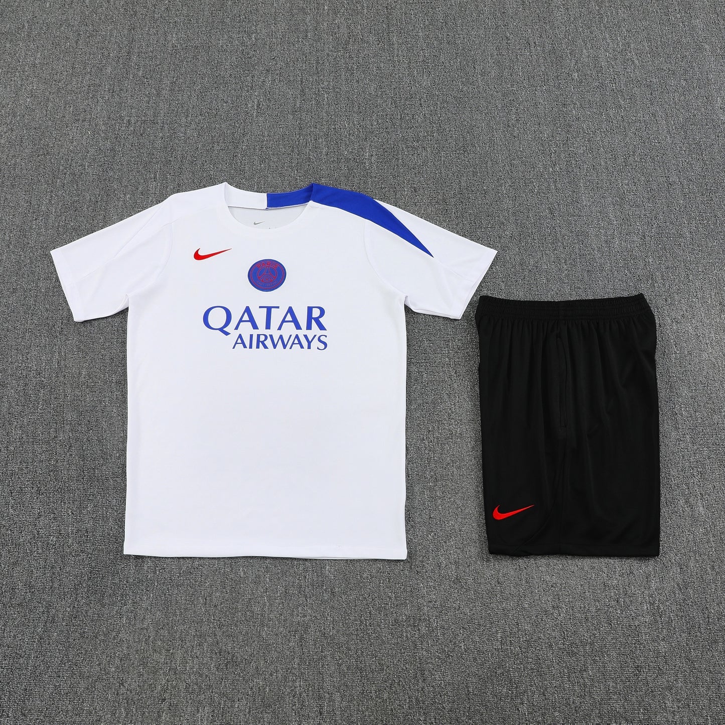 PSG Shorts Set-White and Black