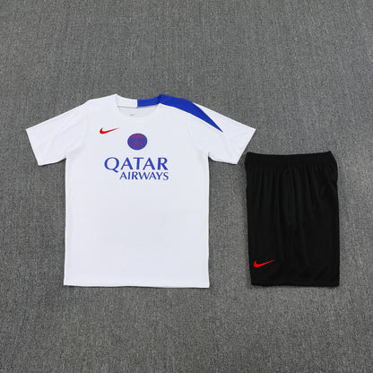 PSG Shorts Set-White and Black