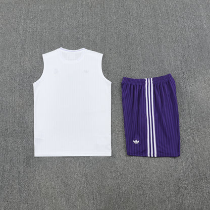Real Madrid Vest Set-White and Purple