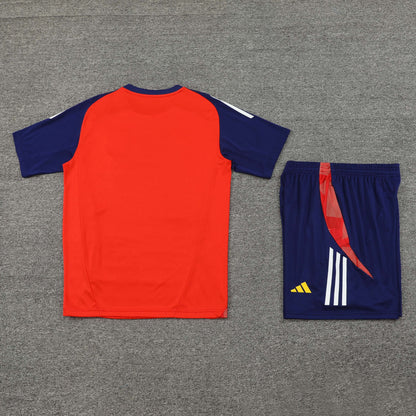 Spain Shorts Set-Red and Navy Blue