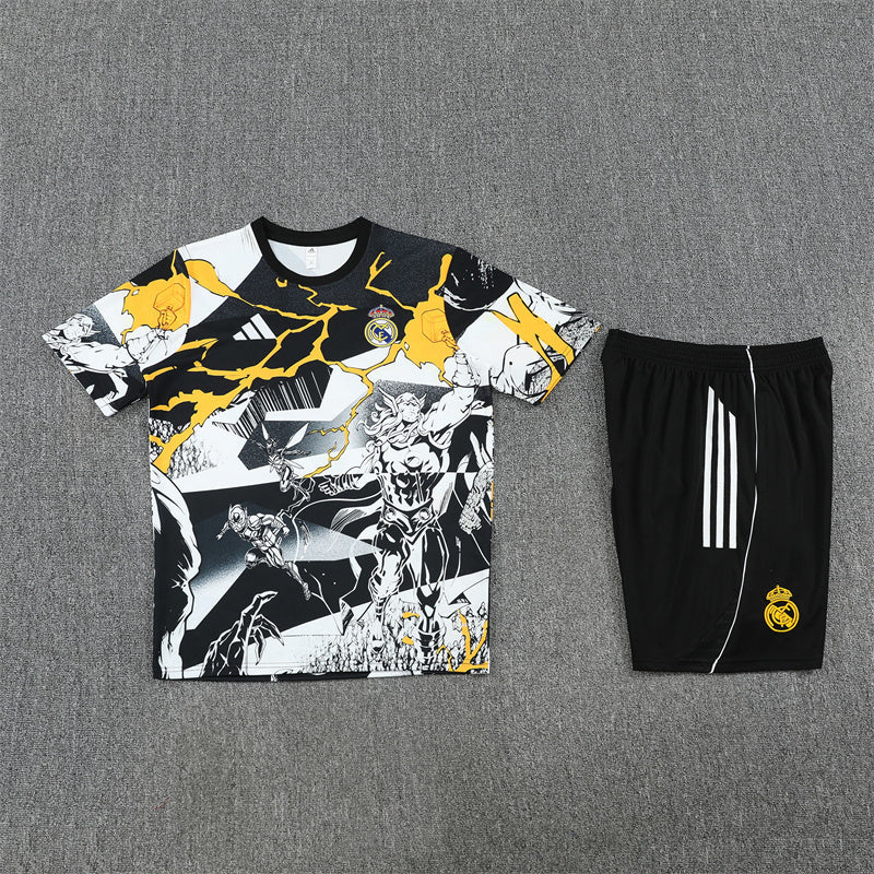 Real Madrid Shorts Set-White and Black