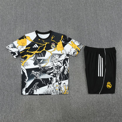 Real Madrid Shorts Set-White and Black