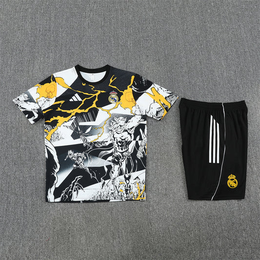 Real Madrid Shorts Set-White and Black