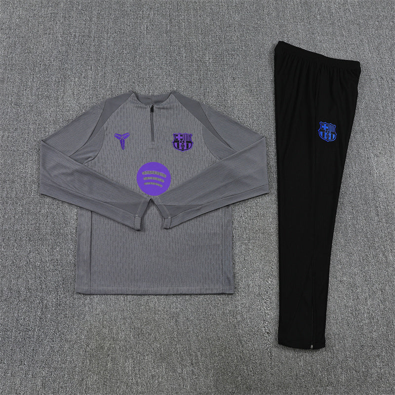 Barcelona Tracksuit-Dark Grey and Black