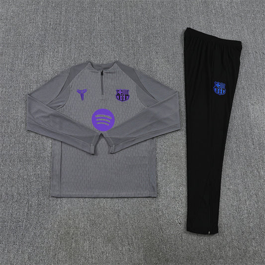 Barcelona Tracksuit-Dark Grey and Black