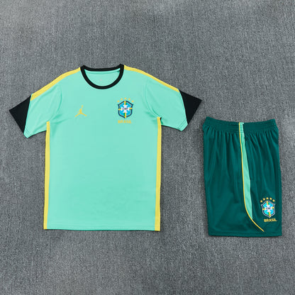 Brazil Shorts Set- Green and Dark Green