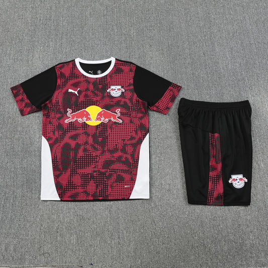RB Leipzig Shorts Set-Red and Black