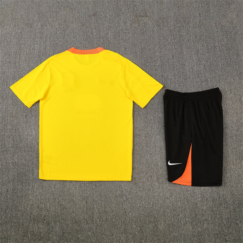 Brazil Shorts Set-Yellow and Black