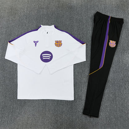 Barcelona Tracksuit-White and Black