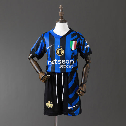 Inter Milan 24/25 Home kids kit Jersey