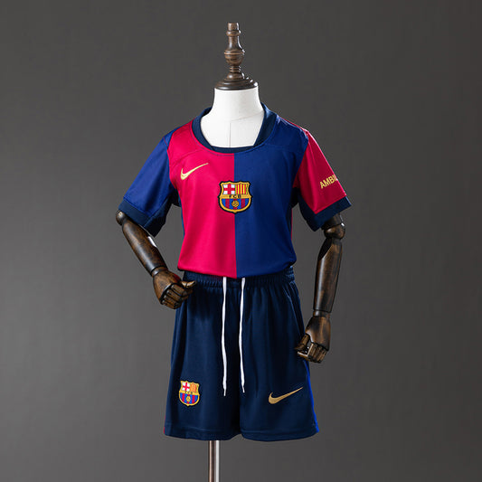 Barcelona 24/25 Home kids kit Jersey