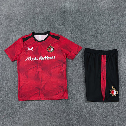Castore Feyenoord Shorts Set-Red and Black