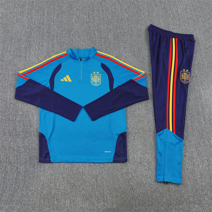 Spain Tracksuit-Light Blue and Navy Blue